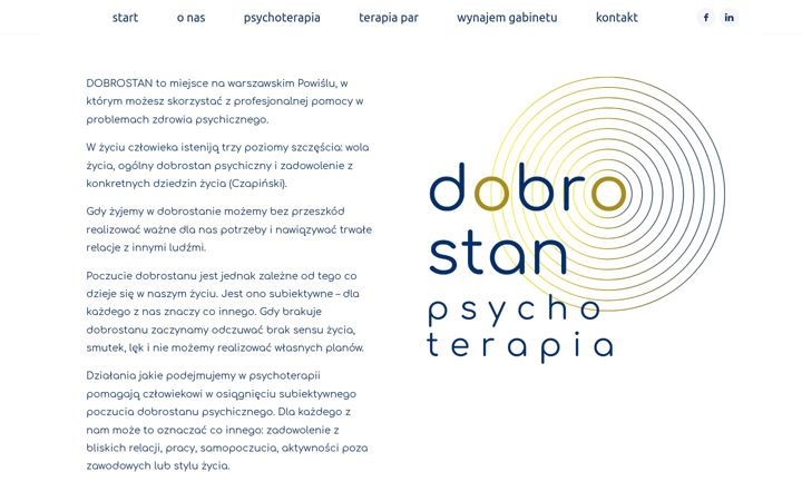 Screenshot of dobrostanpsychoterapia.pl