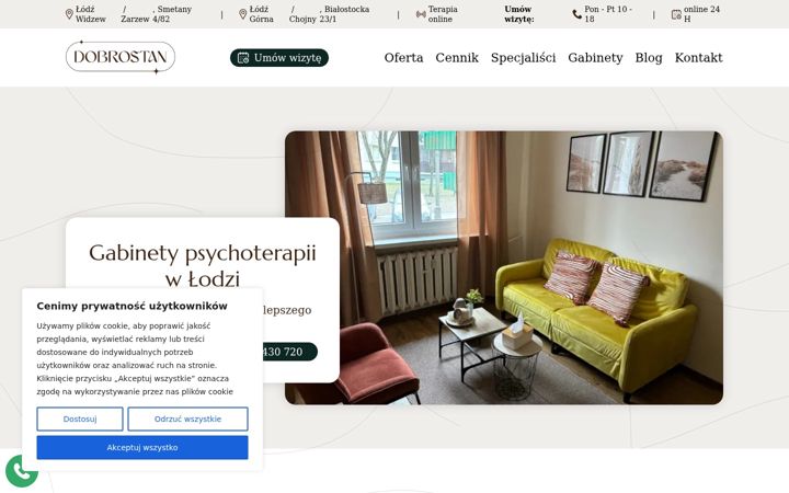 Screenshot of dobrostanterapia.pl