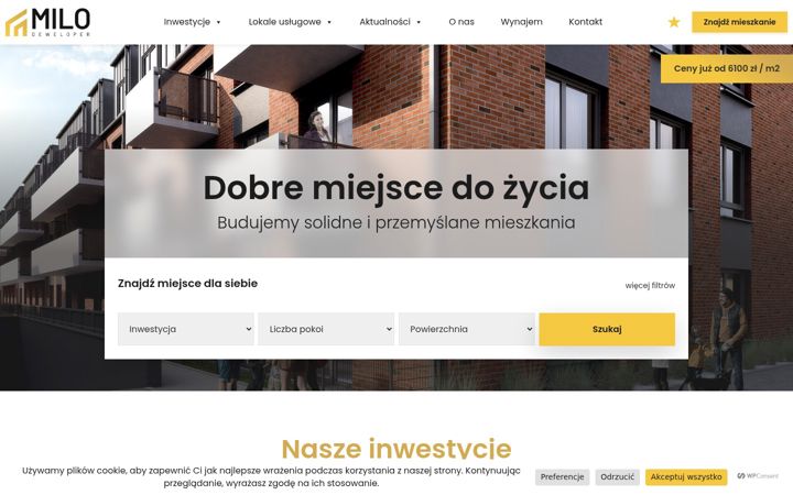 Screenshot of dobry-deweloper-milo.pl