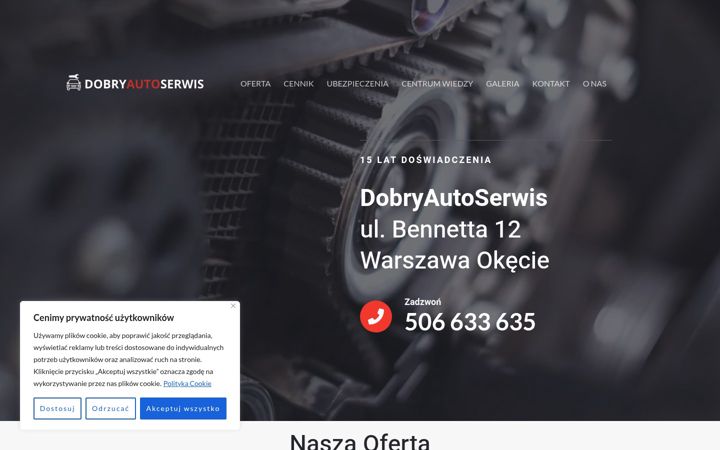Screenshot of dobryautoserwis.com