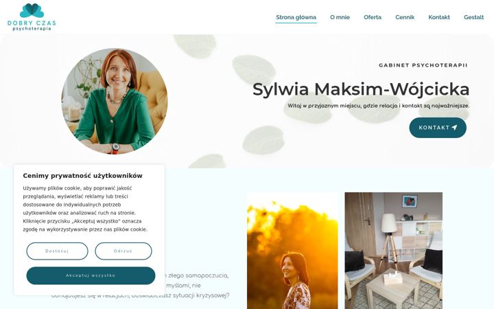 Screenshot of dobryczas-psychoterapia.pl