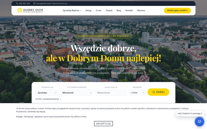 Screenshot of dobrydom-nieruchomosci.pl