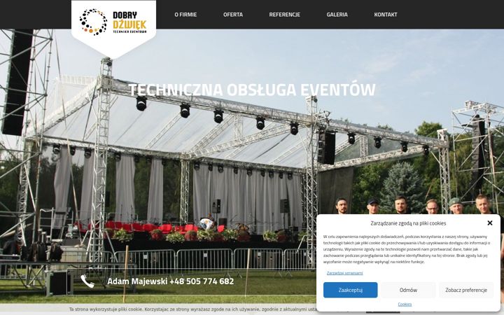 Screenshot ta' dobrydzwiek.pl