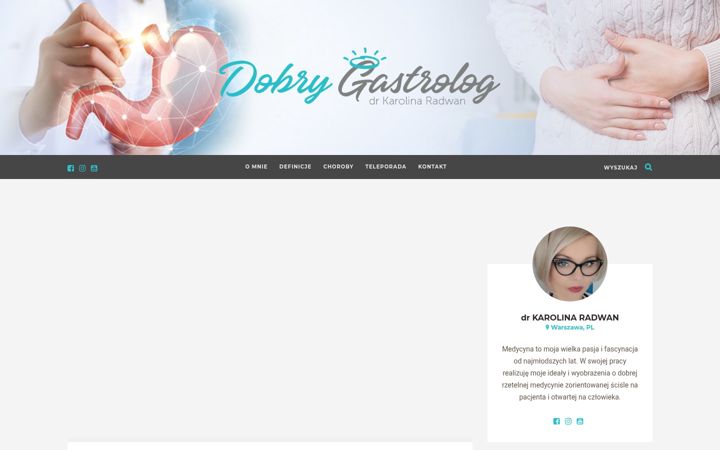 Screenshot of dobrygastrolog.pl