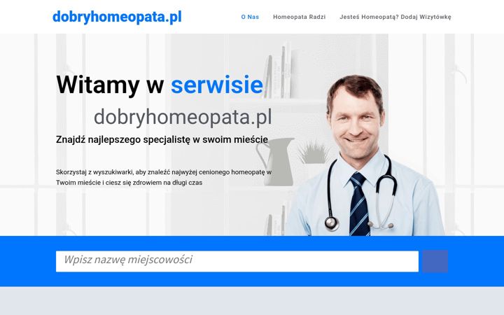Screenshot ta' dobryhomeopata.pl