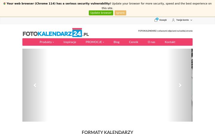 Screenshot of dobrykalendarz.pl