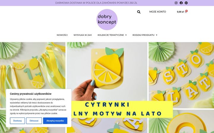 Screenshot of dobrykoncept.pl