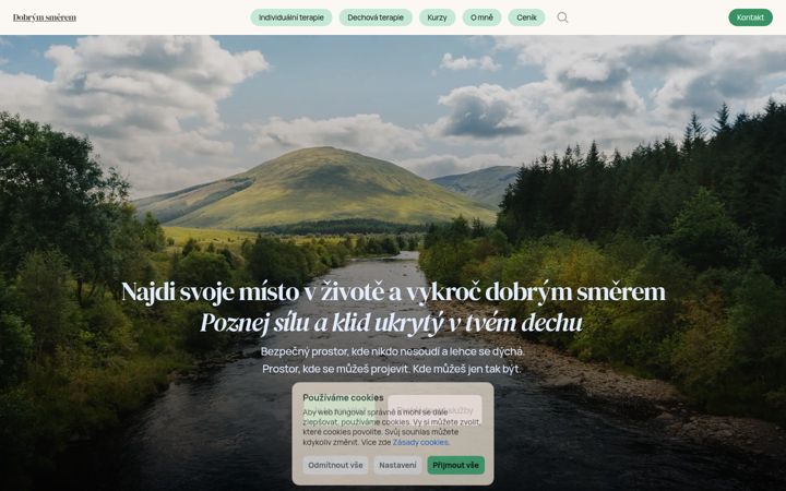 Screenshot of dobrymsmerem.cz