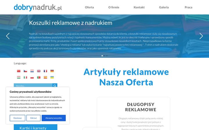 Screenshot ta' dobrynadruk.pl