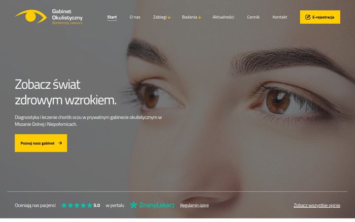 Screenshot ta' dobryokulista.pl
