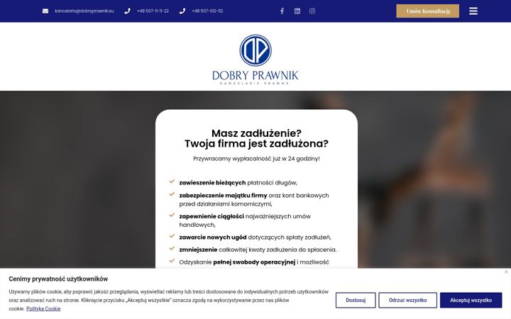 Zrzut ekranu dobryprawnik.eu