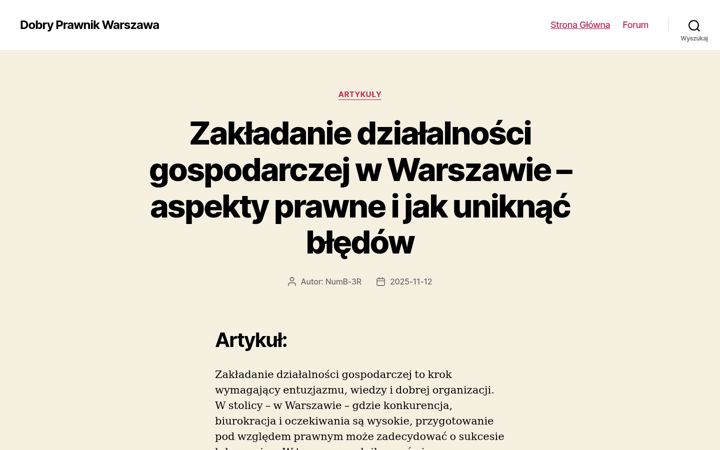 Screenshot του dobryprawnikwarszawa.pl