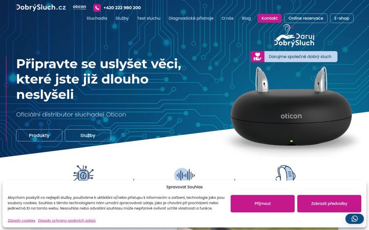 Screenshot of dobrysluch.cz