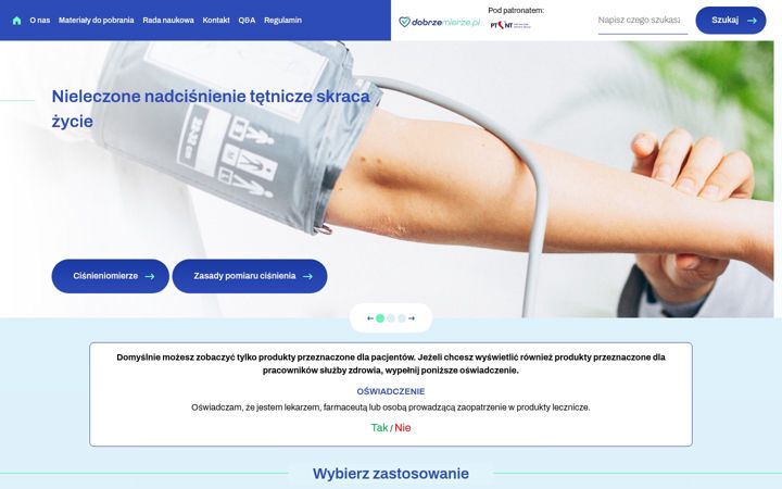 Screenshot of dobrzemierze.pl
