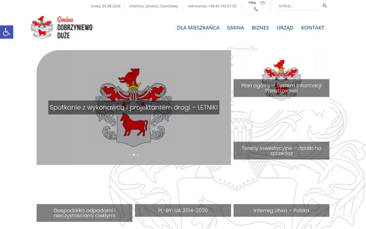 Screenshot of dobrzyniewo.pl