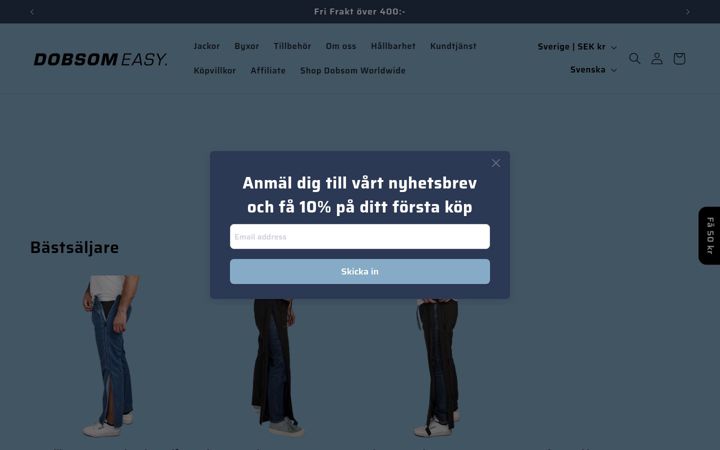 Screenshot of dobsomeasy.se