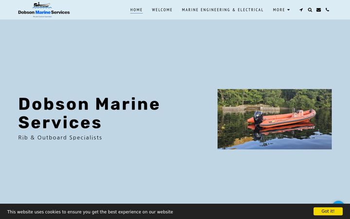Screenshot of dobson-marine.co.uk