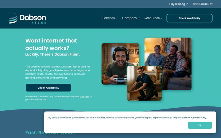 Screenshot of dobson.net