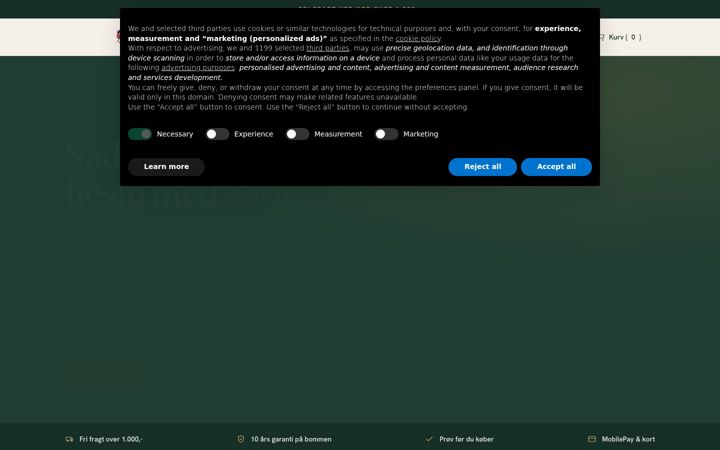 Screenshot of dobsonequine.dk