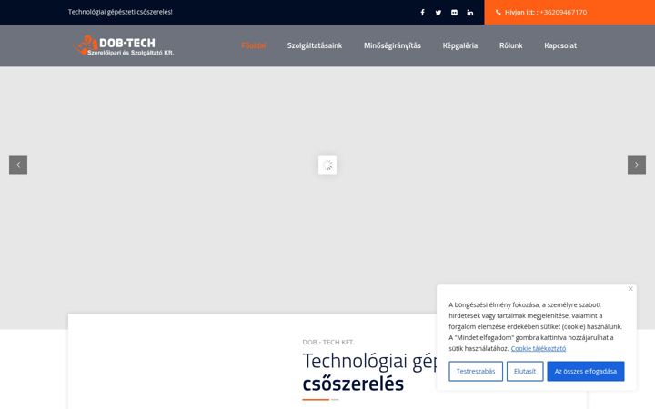 Screenshot of dobtech.hu
