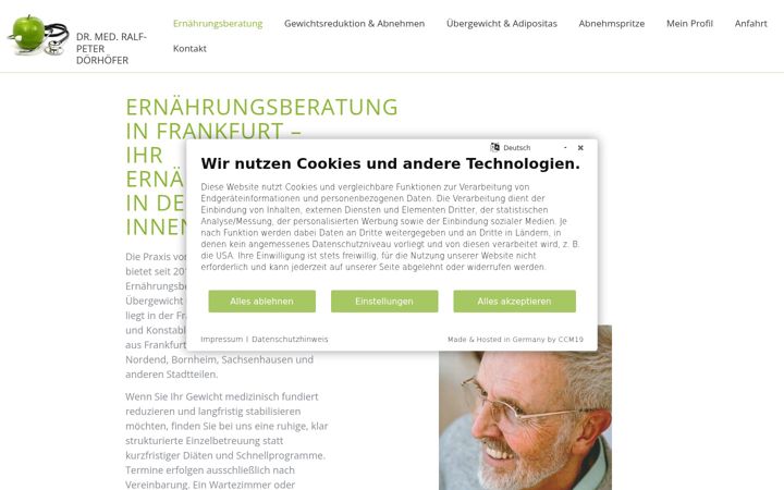 Screenshot of doc-doerhoefer.de