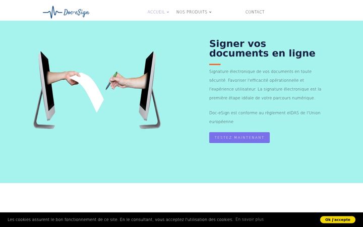 Screenshot of doc-esign.com