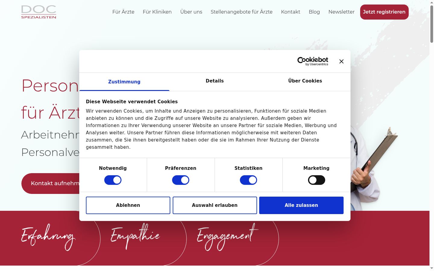 Sutikimo reklamjuostės, rodytos prieš bet kokią sąveiką, ekrano kopija