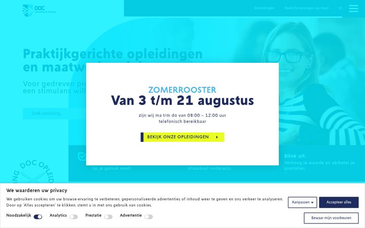 Posnetek zaslona doc.nl