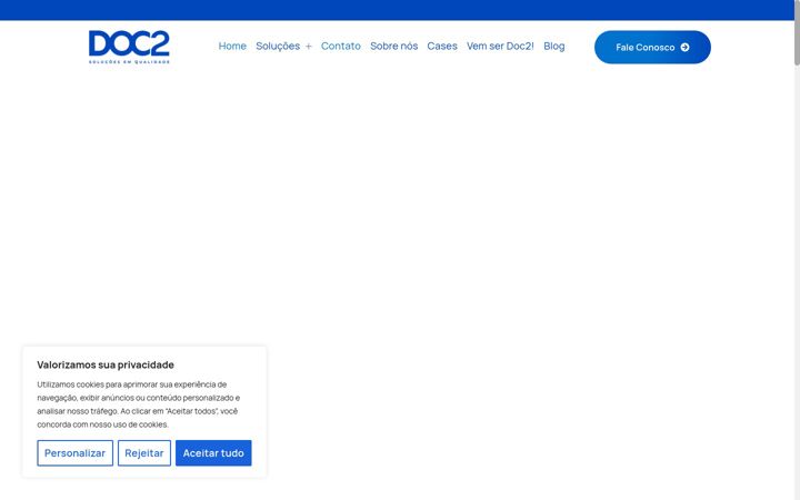 Screenshot stránky doc2.com.br
