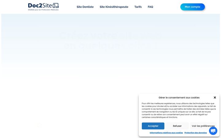 Zrzut ekranu doc2site.fr