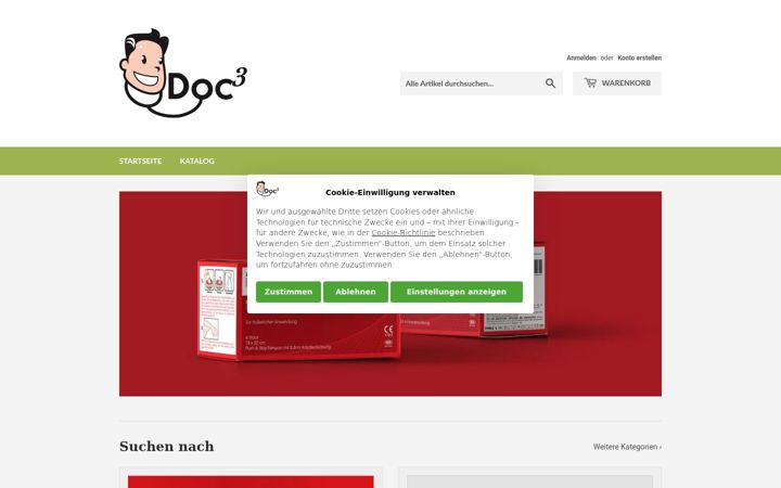 Posnetek zaslona doc3.de