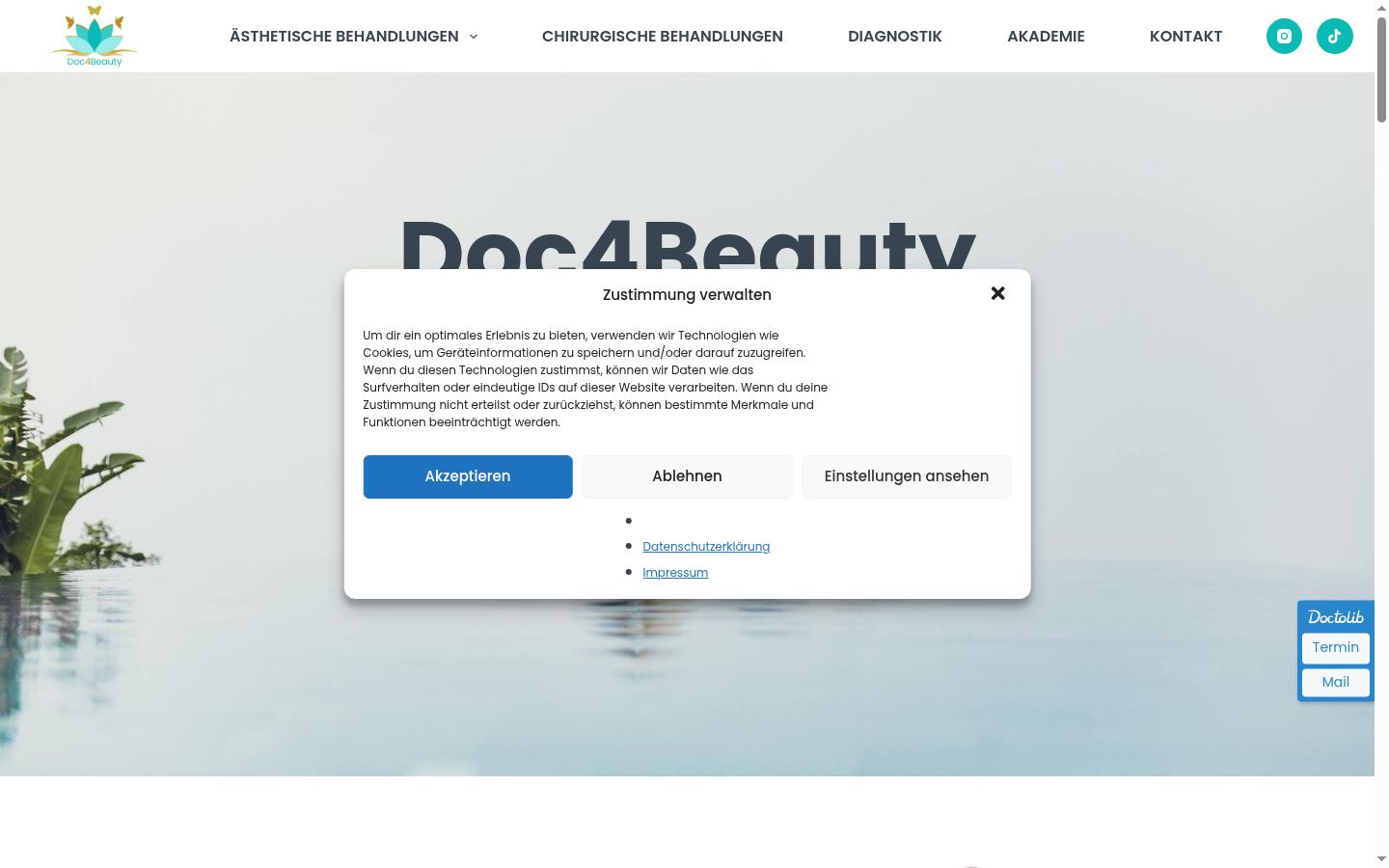 Screenshot van de toestemmingsbanner zoals getoond vóór enige interactie