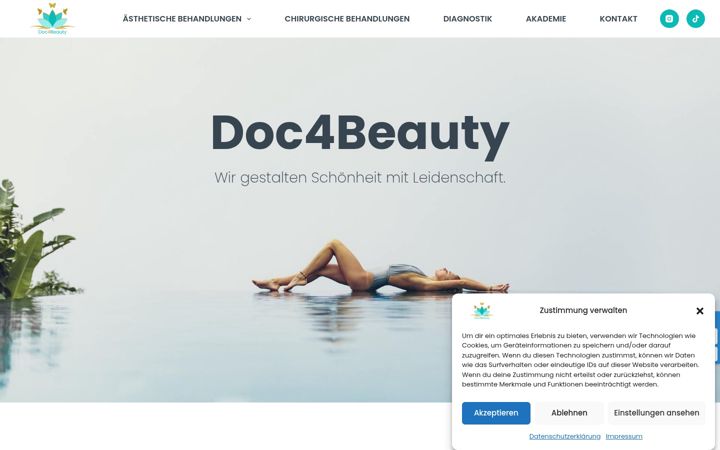 Posnetek zaslona doc4beauty.de