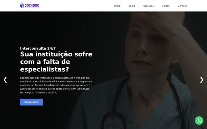Screenshot stránky doc4doc.com.br