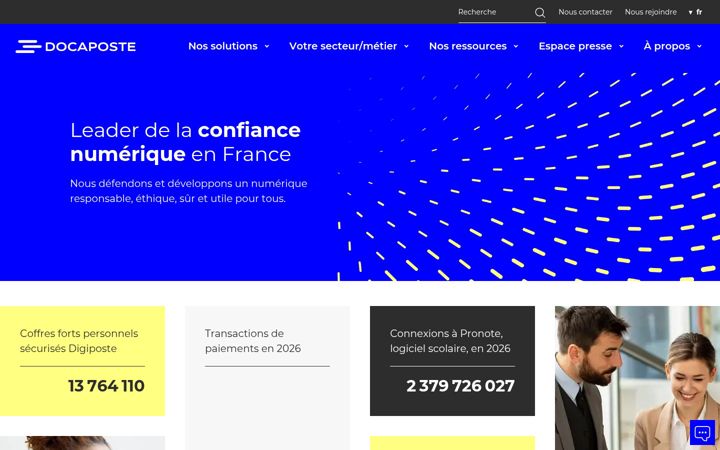 Screenshot of docaposte.com