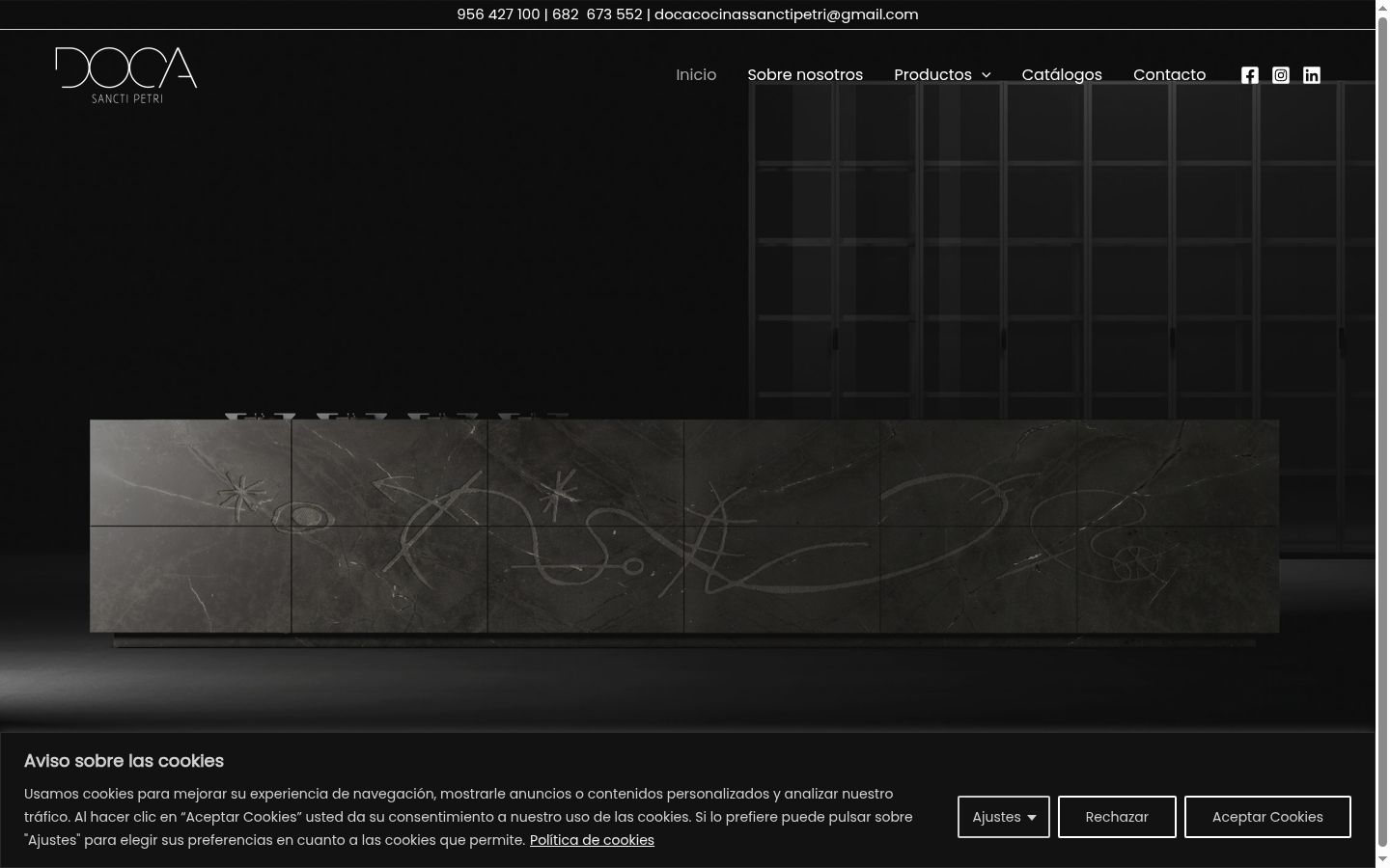 Screenshot του banner συγκατάθεσης που εμφανίστηκε πριν από οποιαδήποτε αλληλεπίδραση