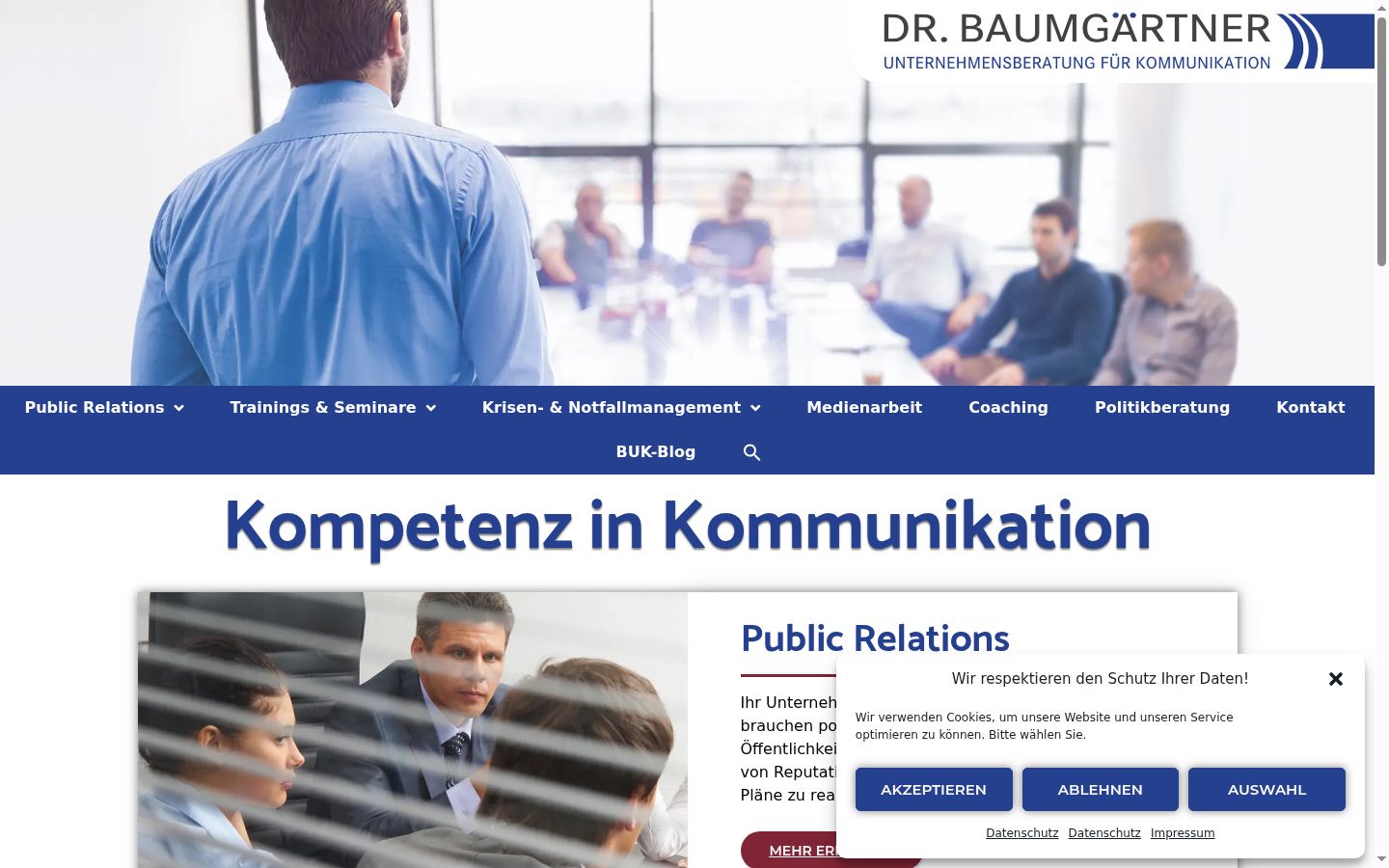 Screenshot tal-banner tal-kunsens muri qabel kwalunkwe interazzjoni