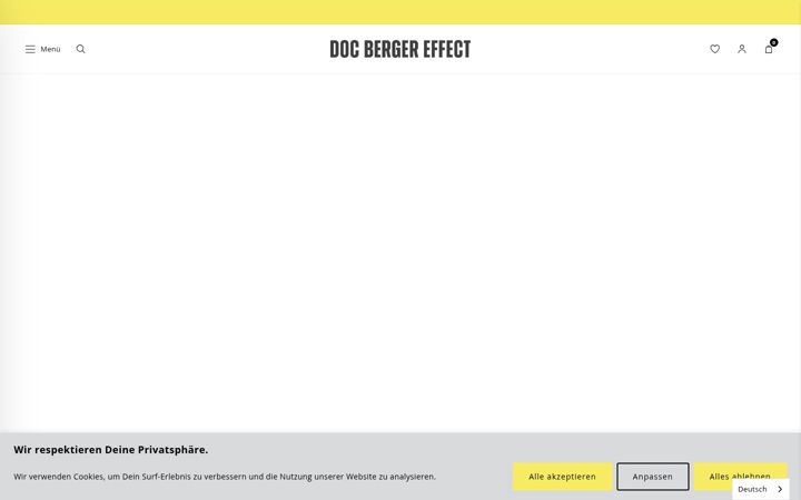 Screenshot of docberger-antiaging.de