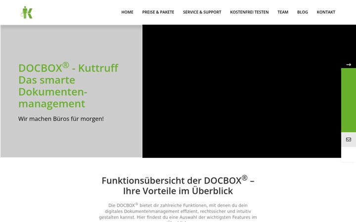 Captura de pantalla de docbox-kuttruff.de