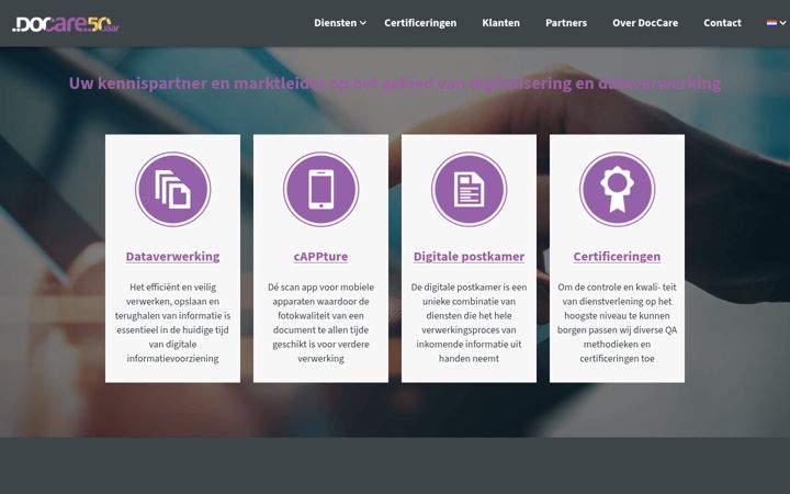 Screenshot of doccare.nl