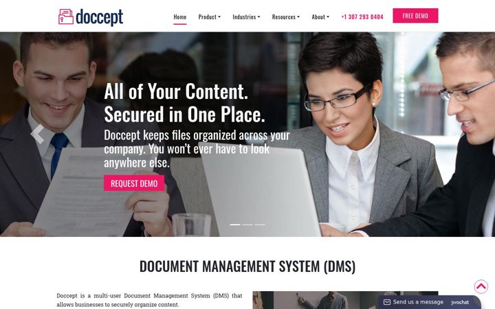Screenshot of doccept.com