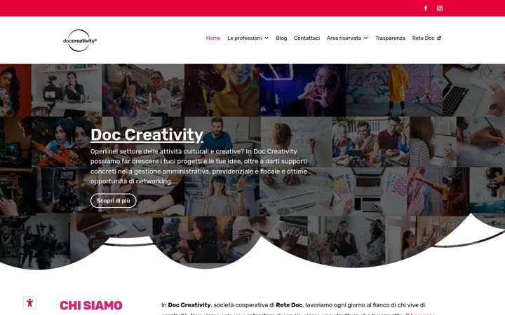 Screenshot of doccreativity.it