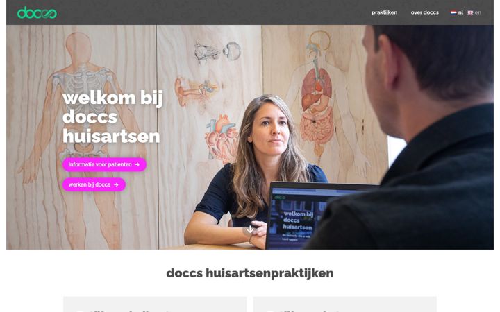 Posnetek zaslona doccs.nl