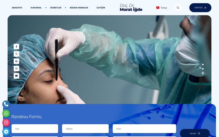 Screenshot of docdrmuratigde.com