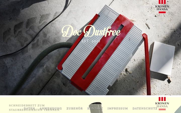 Screenshot of docdustfree.de