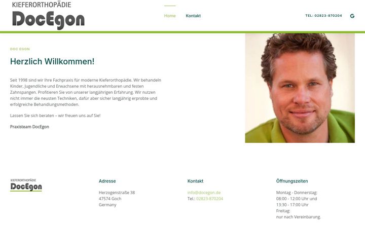 Screenshot of docegon.de