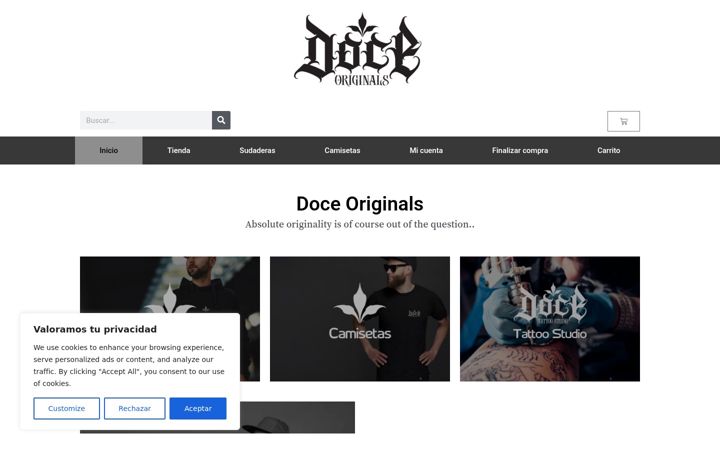 Screenshot of doceoriginals.com