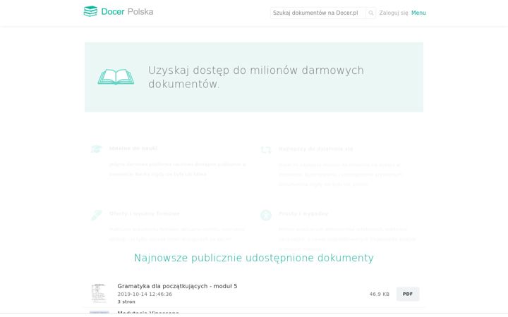 Screenshot of docer.pl