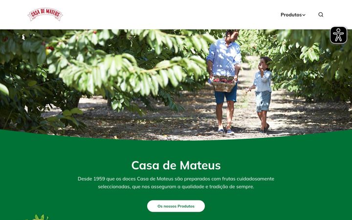 Screenshot of docescasademateus.pt