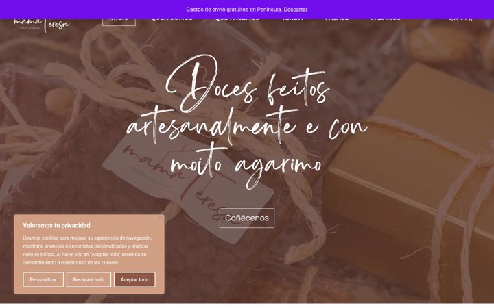 Screenshot of docesmamateresa.es